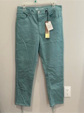 New DG2 10T Blue Slim-Stretch Women’s Jeans Lace Up Bottoms 149